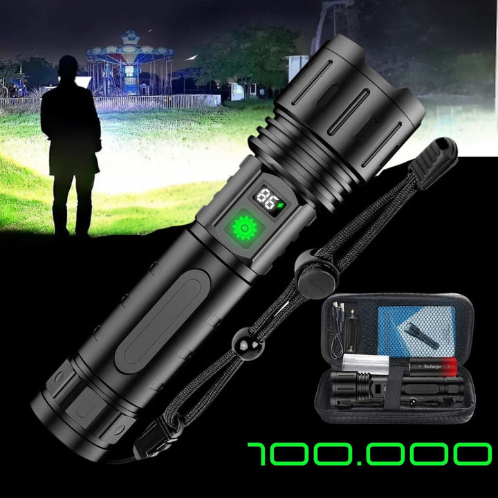 100000 lumen tactische zaklamp