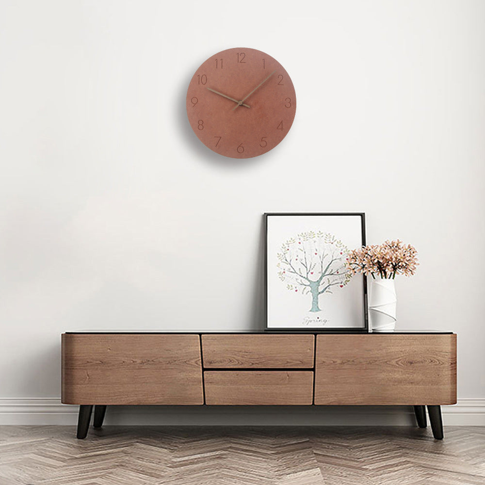 Nordische Houten Wandklok Stijlvol - 29 cm