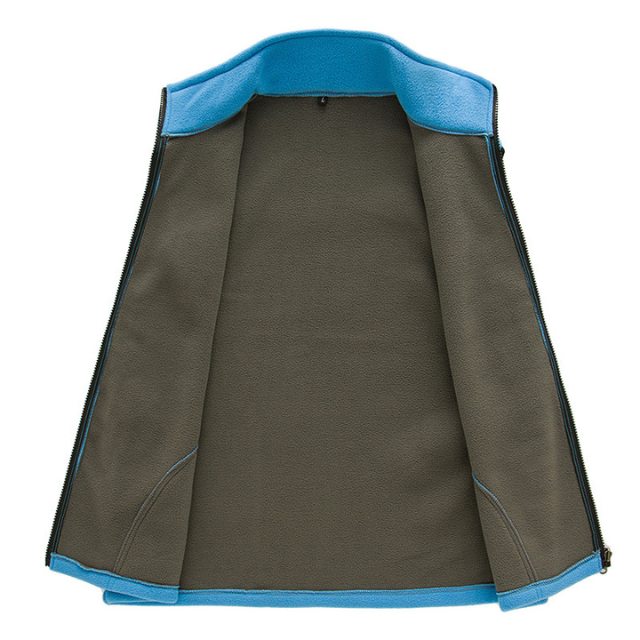 Warm Fleece Vest Bodywarmer Dames, Zachte Stof Met Ritssluiting & Kraag comfortabel winter tussenjas vest dames vrouwen