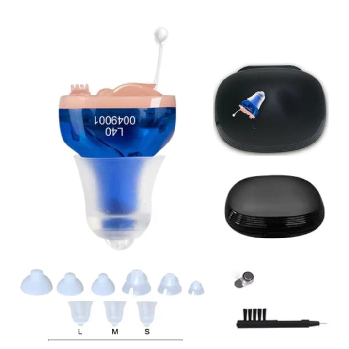 Onzichtbaar oplaadbaar digitaal hoortoestel