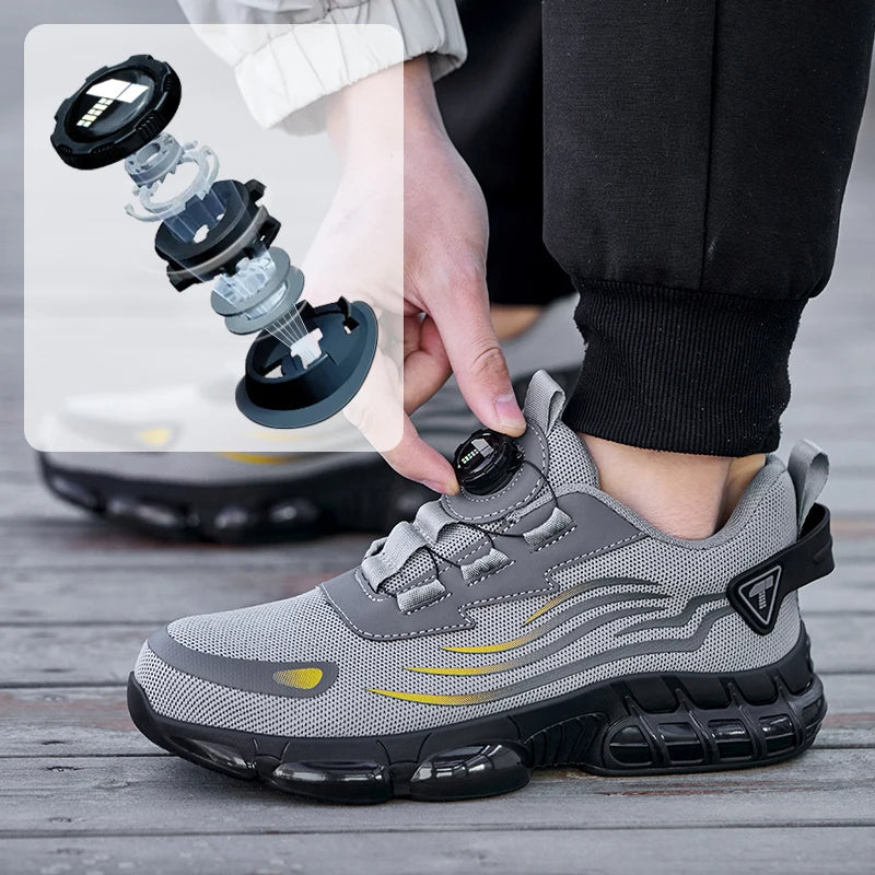 Veiligheidssneakers met Stalen Neus en Draaiknopsluiting