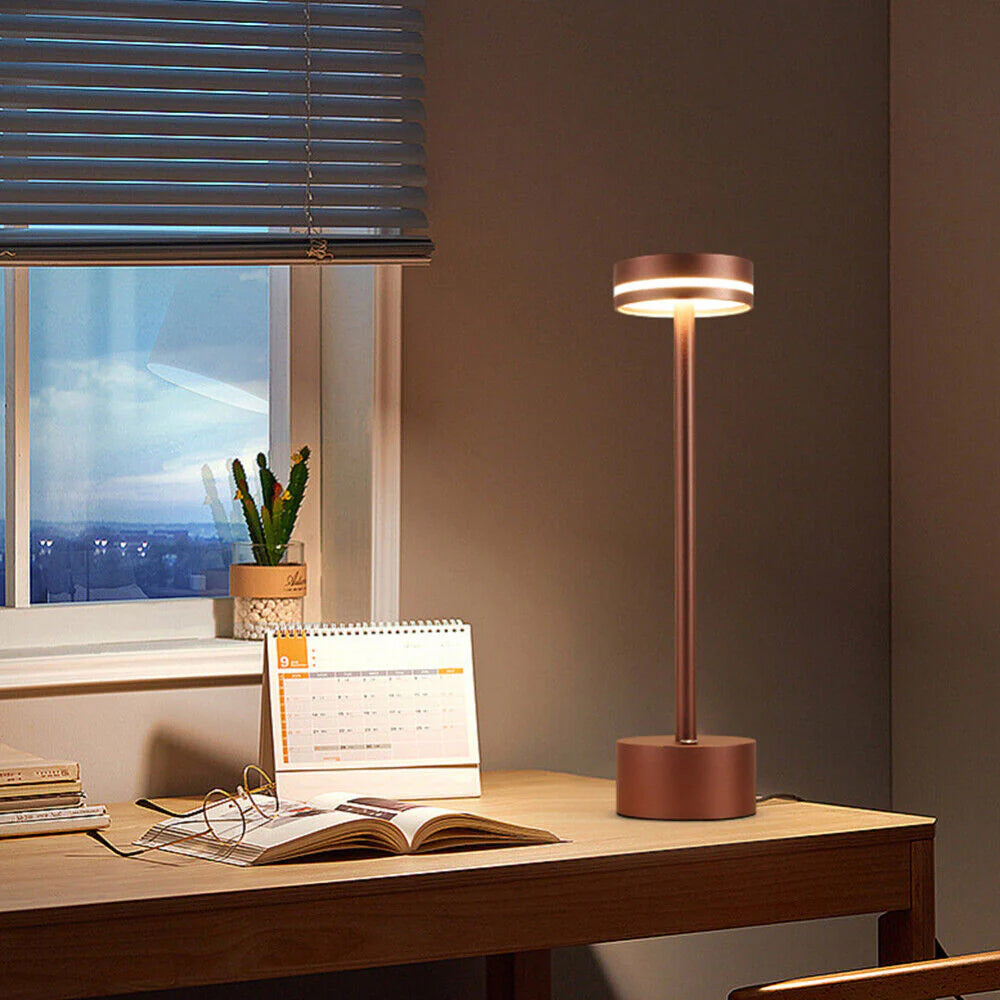 EasyLight - Moderne Tafellamp Met touch bediening, aluminium, ø8cm