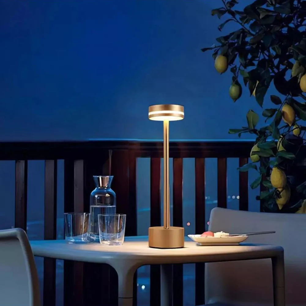 EasyLight - Moderne Tafellamp Met touch bediening, aluminium, ø8cm