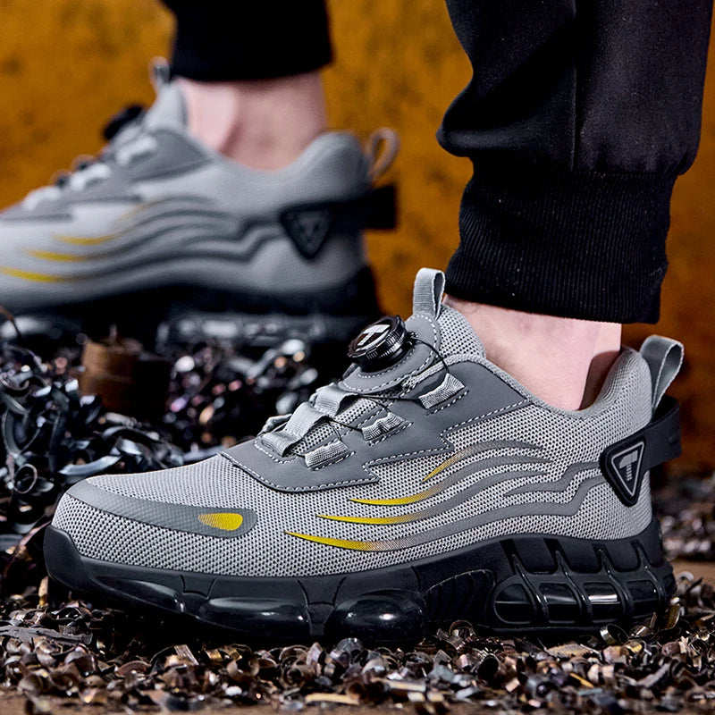 Veiligheidssneakers met Stalen Neus en Draaiknopsluiting