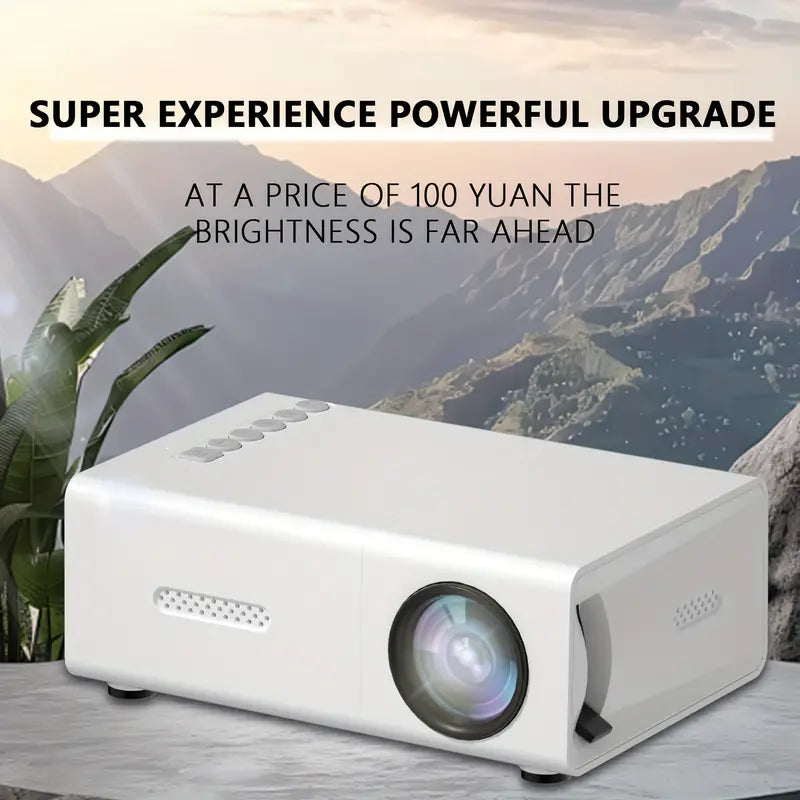 Mini Beamer HD 720P – Snelle Focus, Draagbare Projector Compatibel met Android/iOS/Windows & TV Sticks – Voor Thuisbioscoop & Kantoor