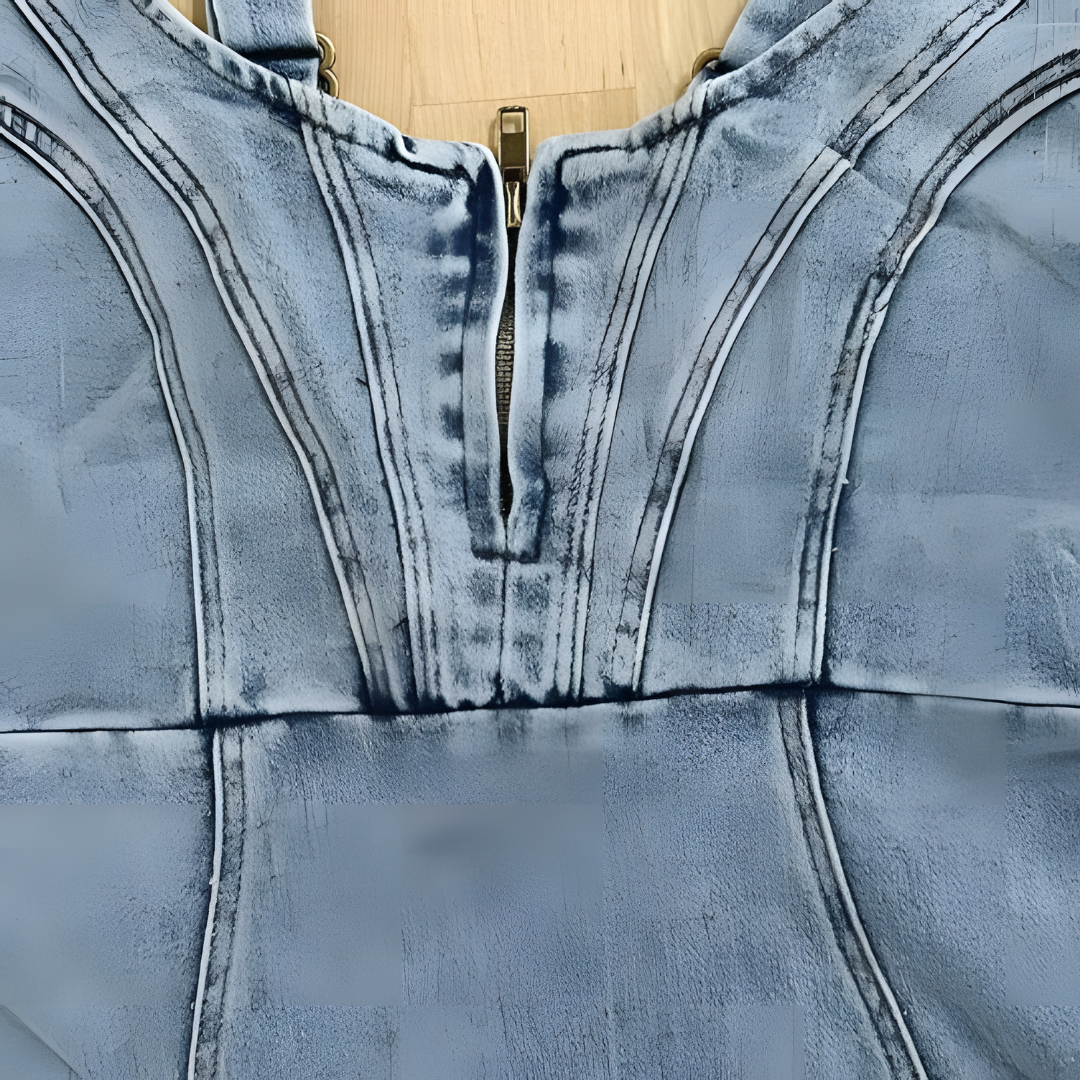 Deze stijlvolle en trendy jurk combineert het beste van comfort en mode, perfect voor warme zomerdagen en zwoele avonden.
