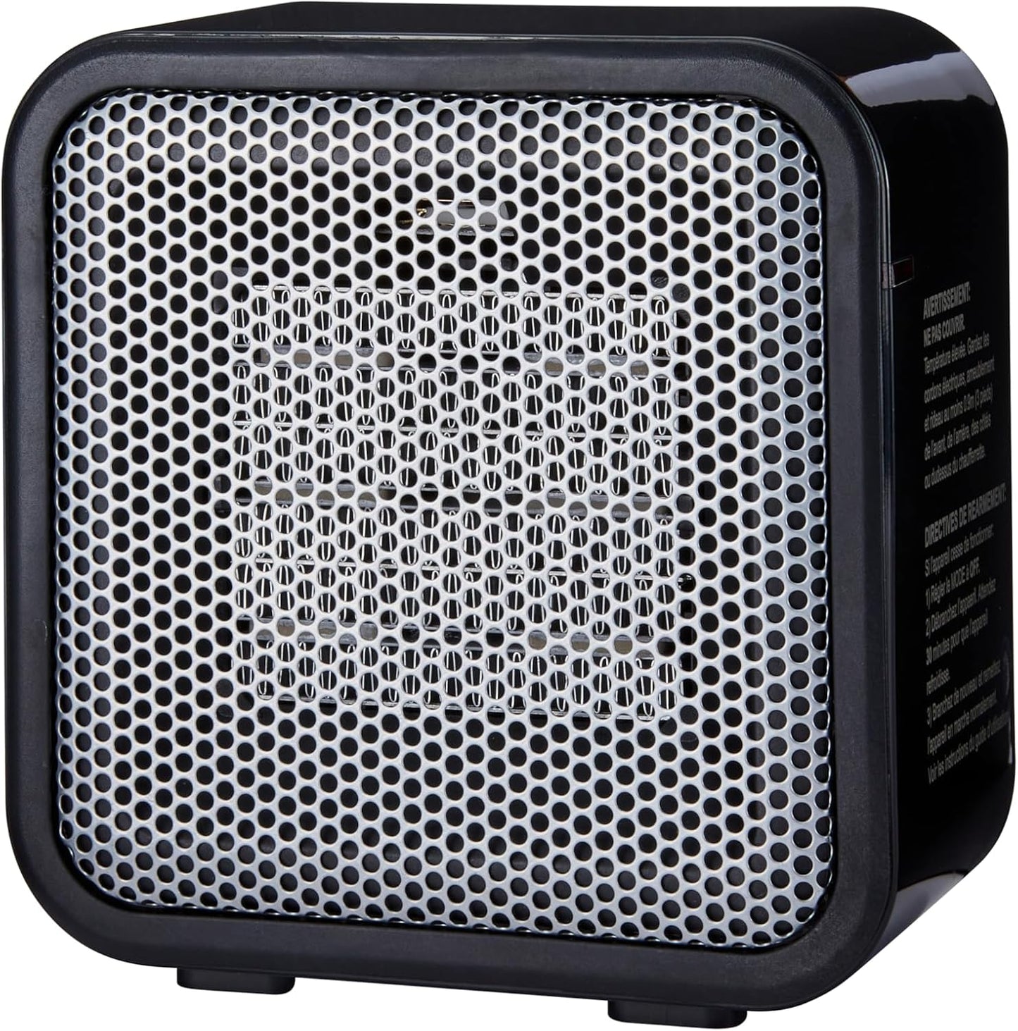 Basics Keramische Mini Verwarming | Compacte 500W Heater met Omvalbeveiliging - Draagbaar voor Bureau, Camping en Binnengebruik