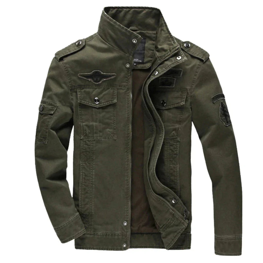 Bikerjack met lange mouwen voor heren