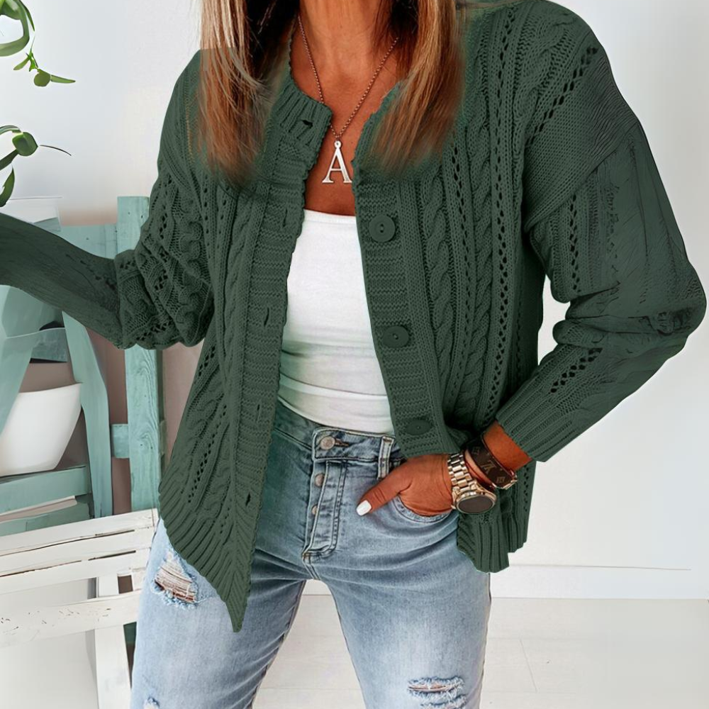 Comfortabel Gebreid Vest Voor Dames - Nora