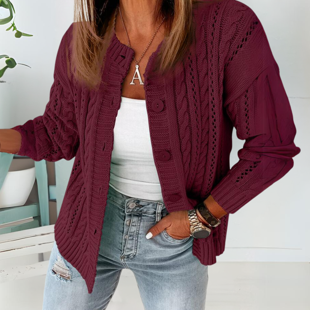 Comfortabel Gebreid Vest Voor Dames - Nora