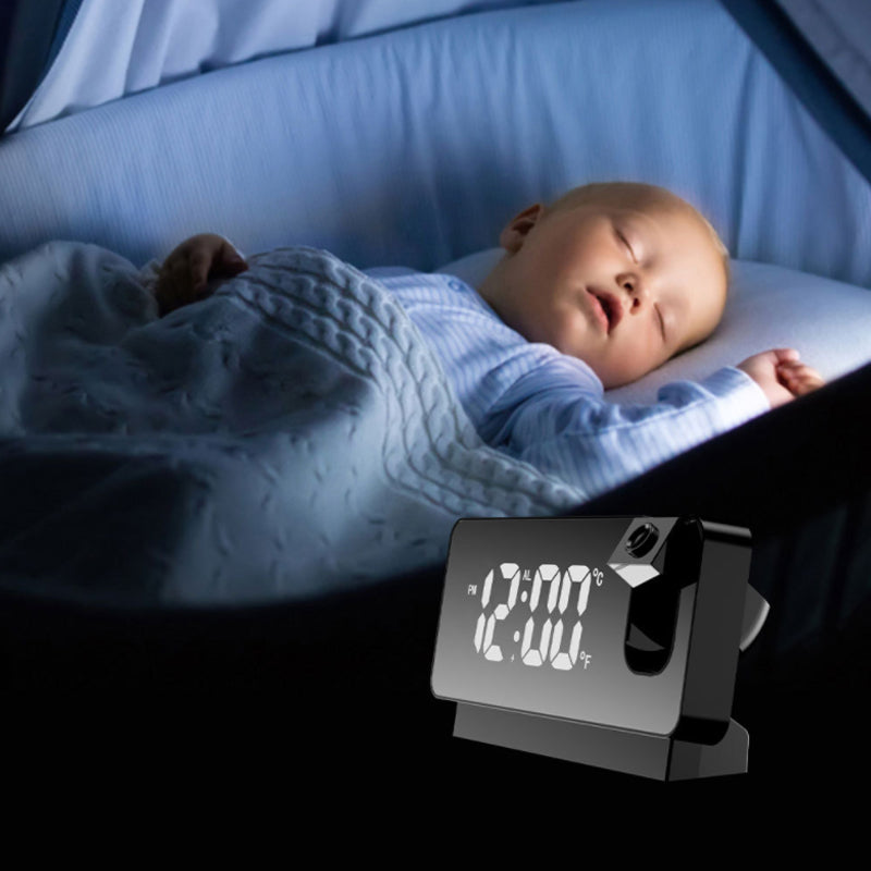 Digitale Alarm Clock Met Projector - Multifunctionele Wekker Klok met Projectie - Aurina
