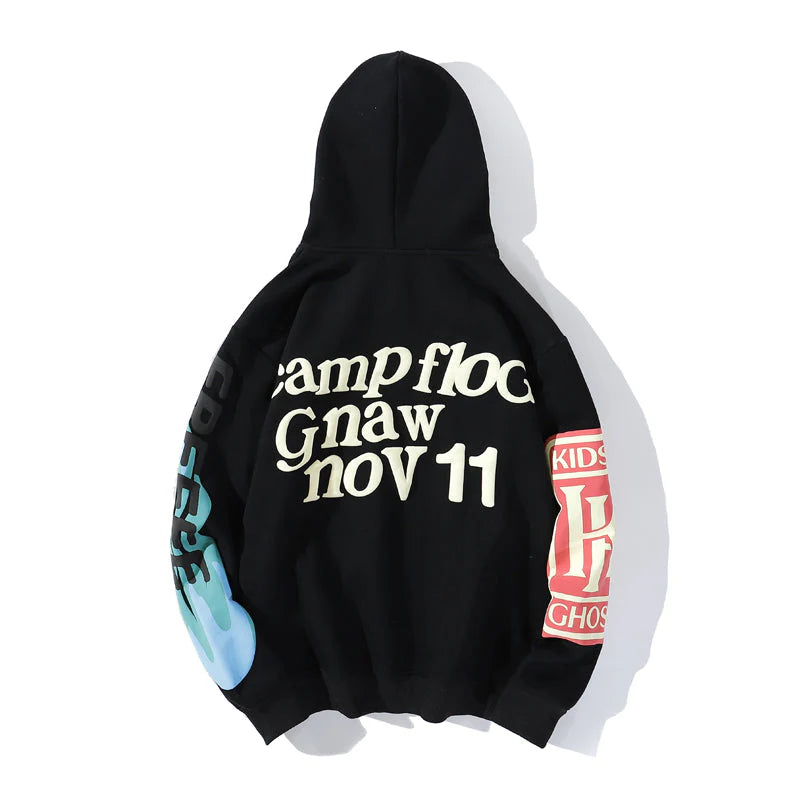 Comfortabele Hoodie Pulllover Met Capuchon - Lucky me