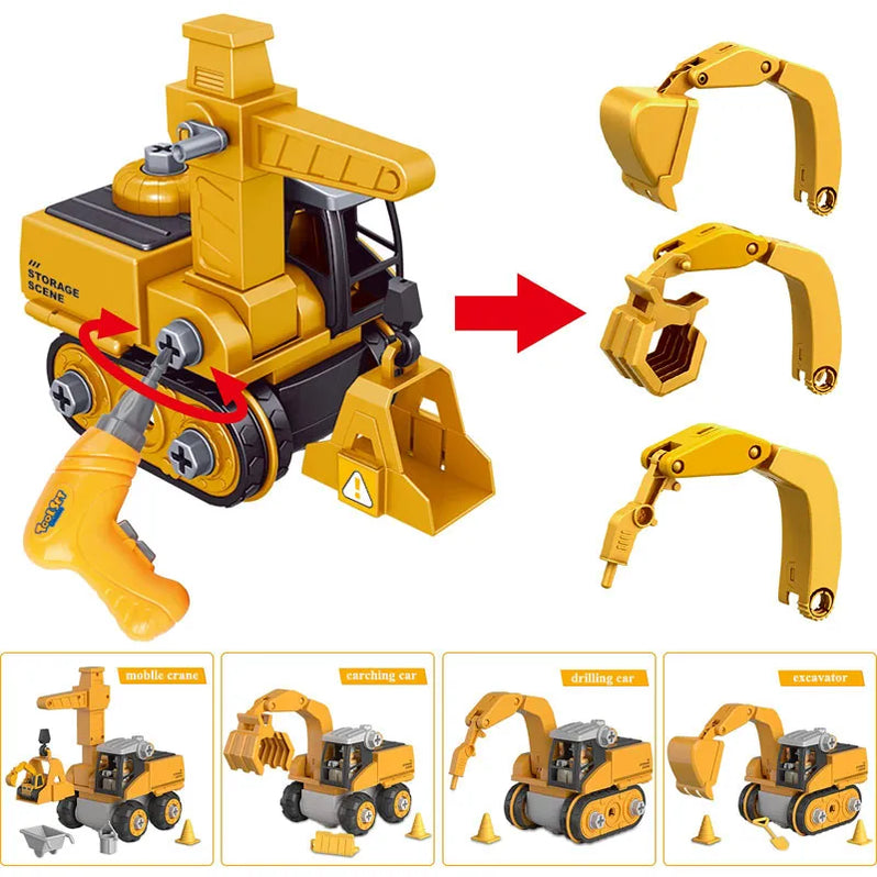 Constructo Speelset – Educatieve en Interactieve Bouwvoertuigen voor Kinderen