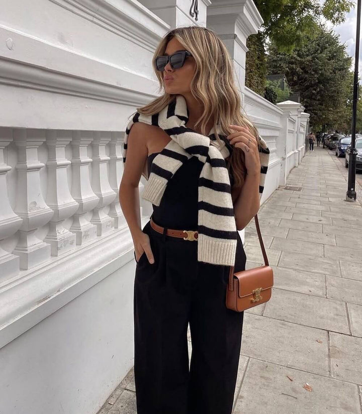 Luxe Leren Damesriem met Klassieke Gesp