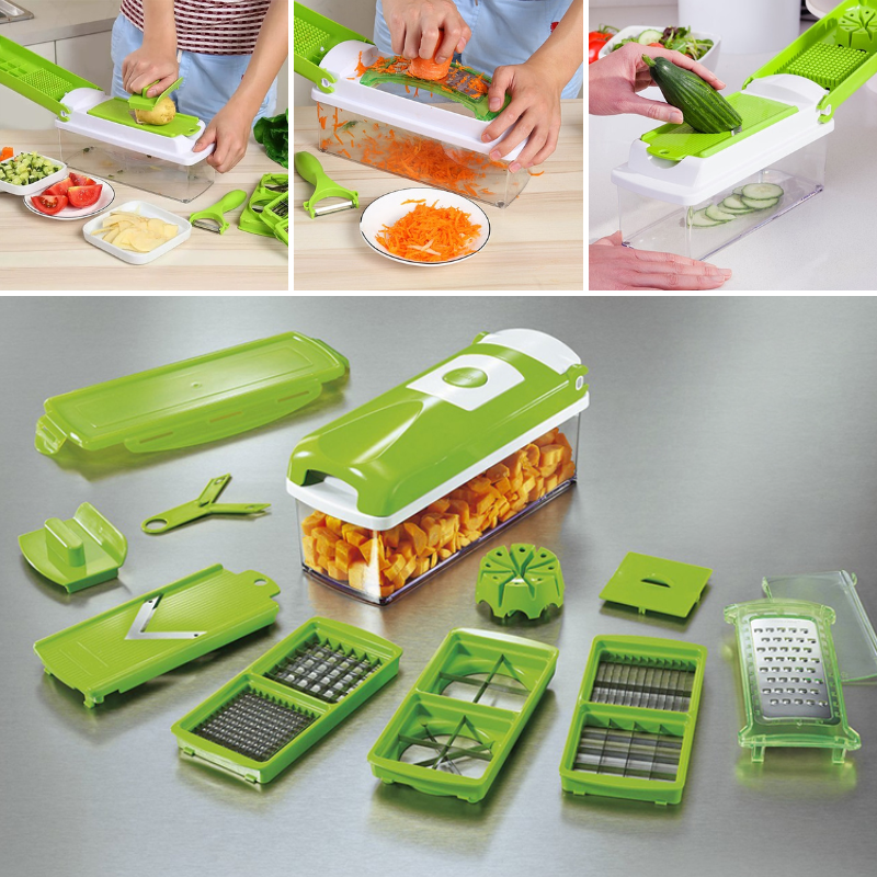 ClickCook - Multifunctionele 12-in-1 Groente En Fruit Snijder
