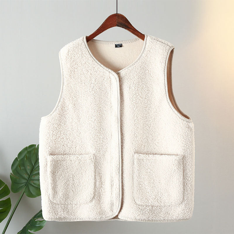 Casual Mouwloos Fleece Vest Voor Dames - Xenia