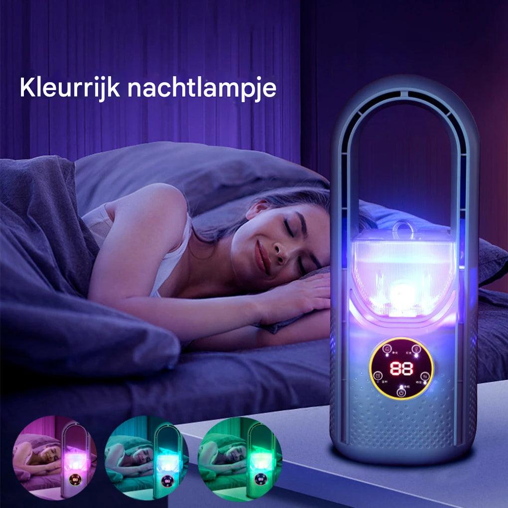 Bladloze draagbare airconditioner met LED-display