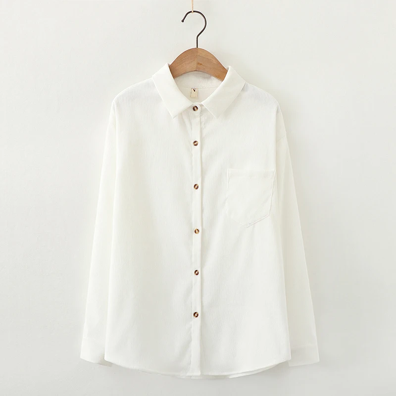 Losse En Stijlvolle Corduroy Blouse Voor Dames - Christina