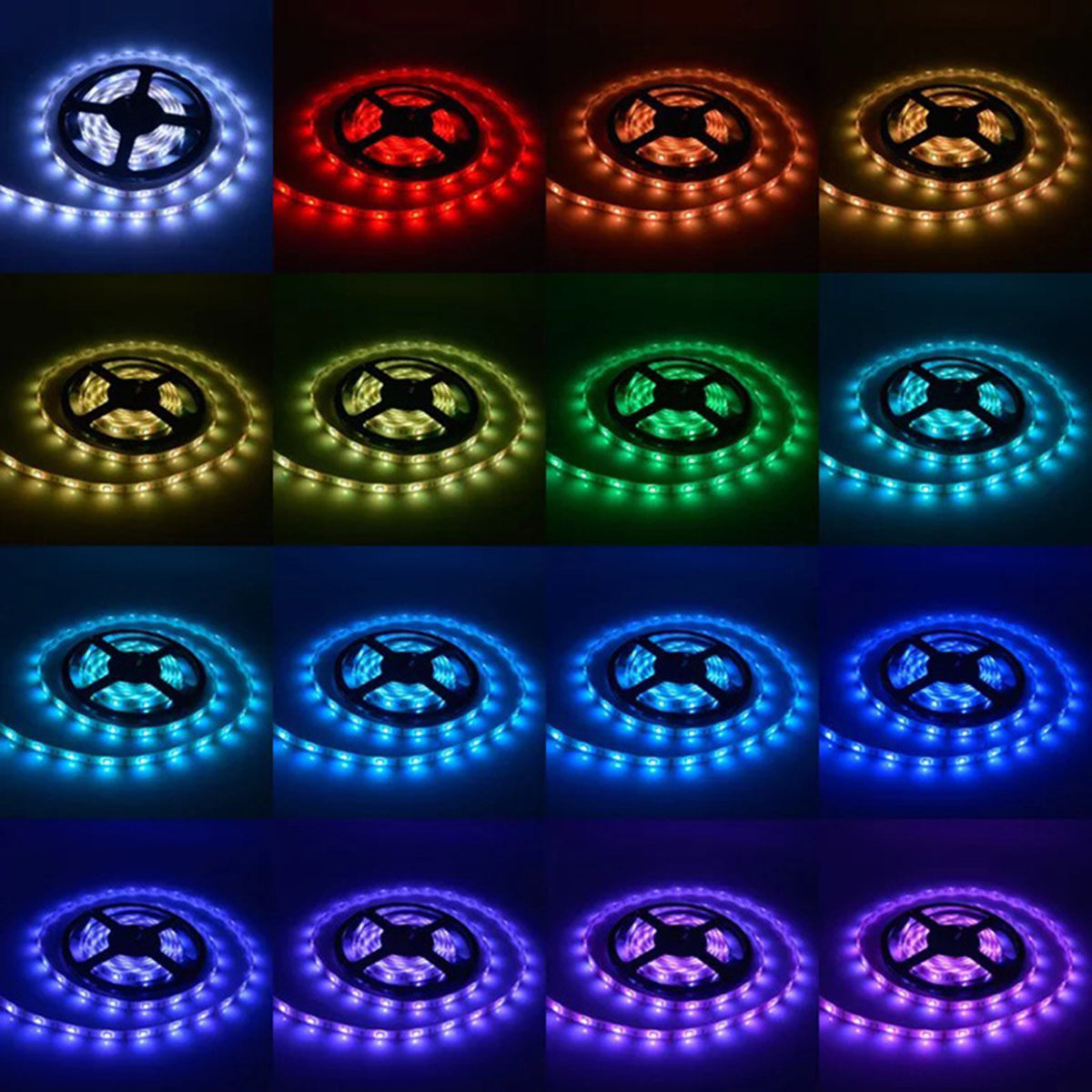 GlowStrip RGB LED Strip Licht – Waterdichte TV Achterverlichting met Afstandsbediening (1m, 2m, 3m)