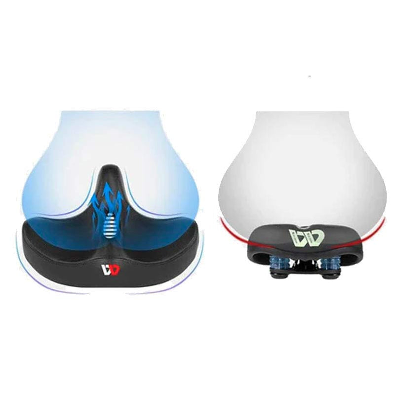 ErgoRide - Comfortabel Ergonomisch Fietszadel - Extra Breed En Admend Zadel