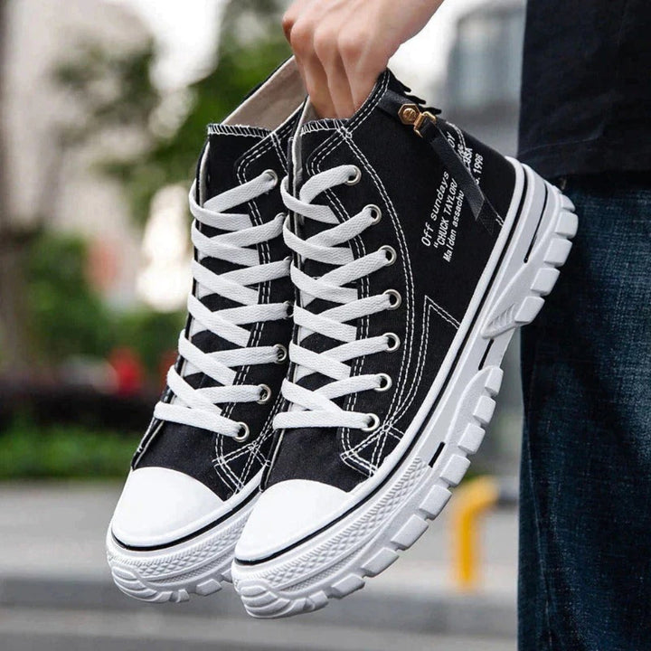 Casual Streetwear Heren Chunky Canvas High Tops