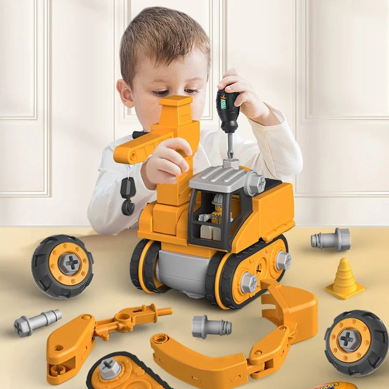 Constructo Speelset – Educatieve en Interactieve Bouwvoertuigen voor Kinderen