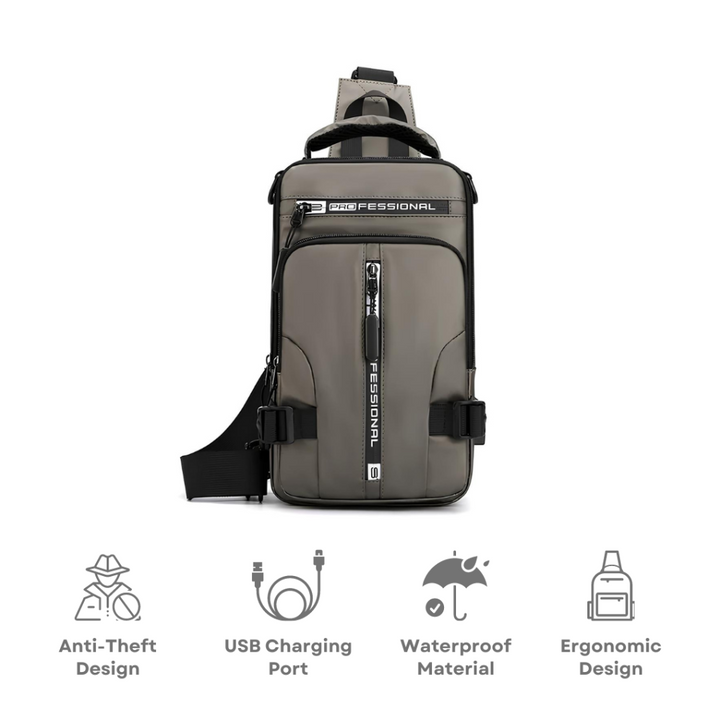Anti-diefstal crossbodytas voor heren