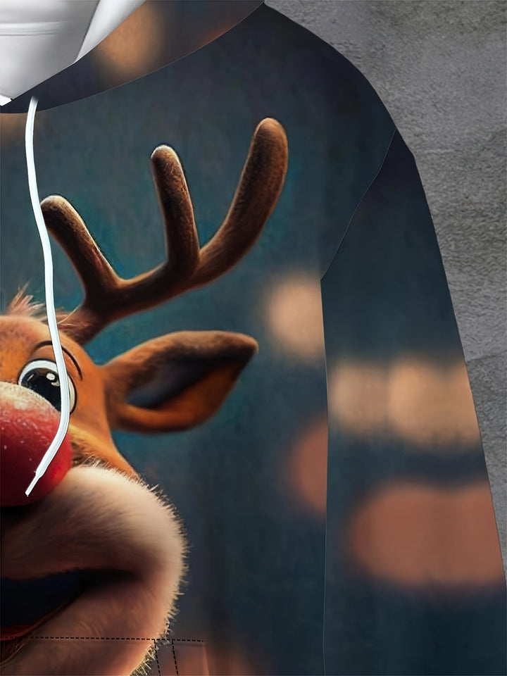 Rudolph Hoodie – Vrolijke en Comfortabele Hoodie voor de Feestdagen