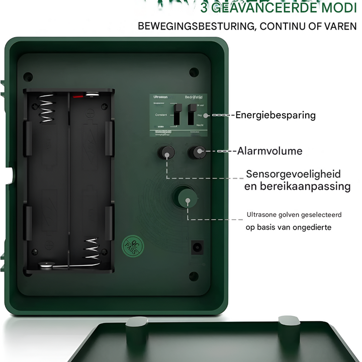 Woodpecker ultrasone vogelverjager voor effectieve vogelbestrijding
