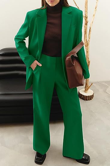 Dames Blazer & Broek Set voor Kantoor en Casual