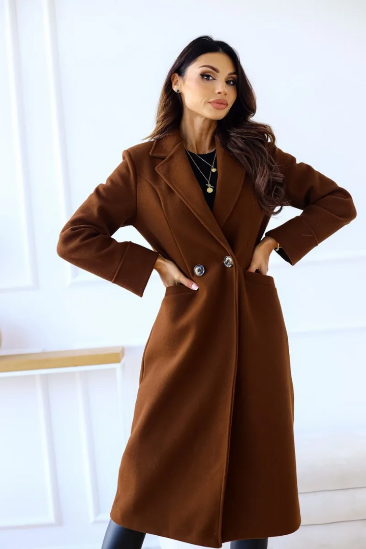 Alissa - Chique Trenchcoat Met Getailleerde Pasvorm damesjas lang comfortabel chique