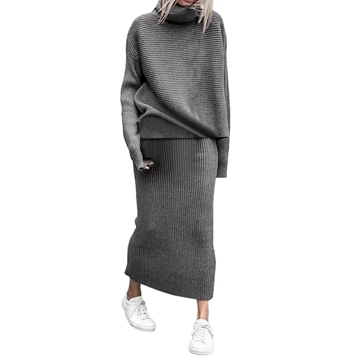 Montero Tweedelige Coltrui Maxi Rok Set Dames Aurora mode