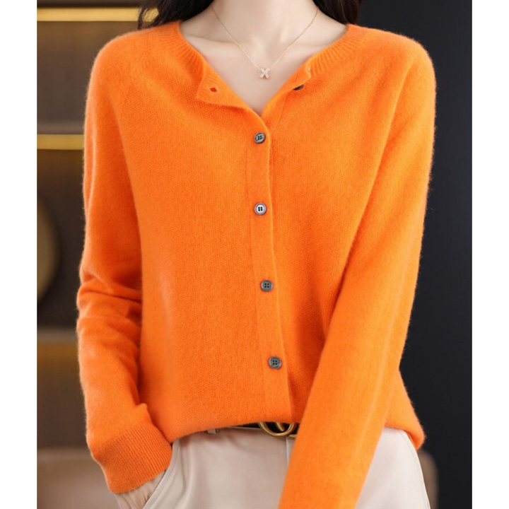 Zachte Merino Wollen Dames Cardigan - Milana