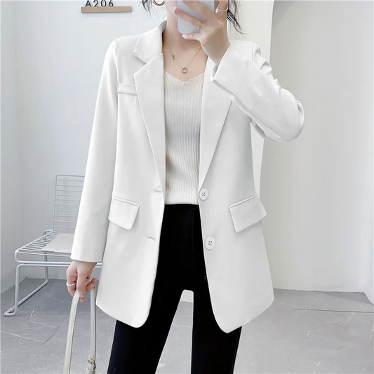 Vintara - Casual Dames Blazer Lang damespak nette kleding vrouwen chique comfortabel casual blazer set 