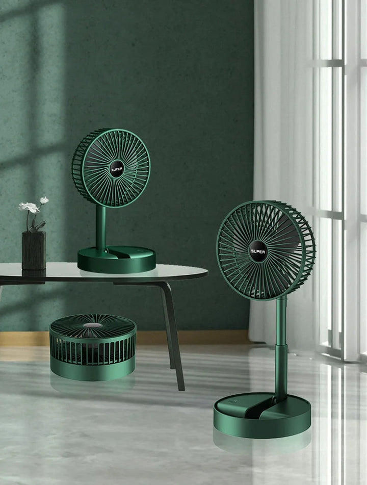 Opvouwbare USB-Tafelventilator met Krachtige Luchtstroom