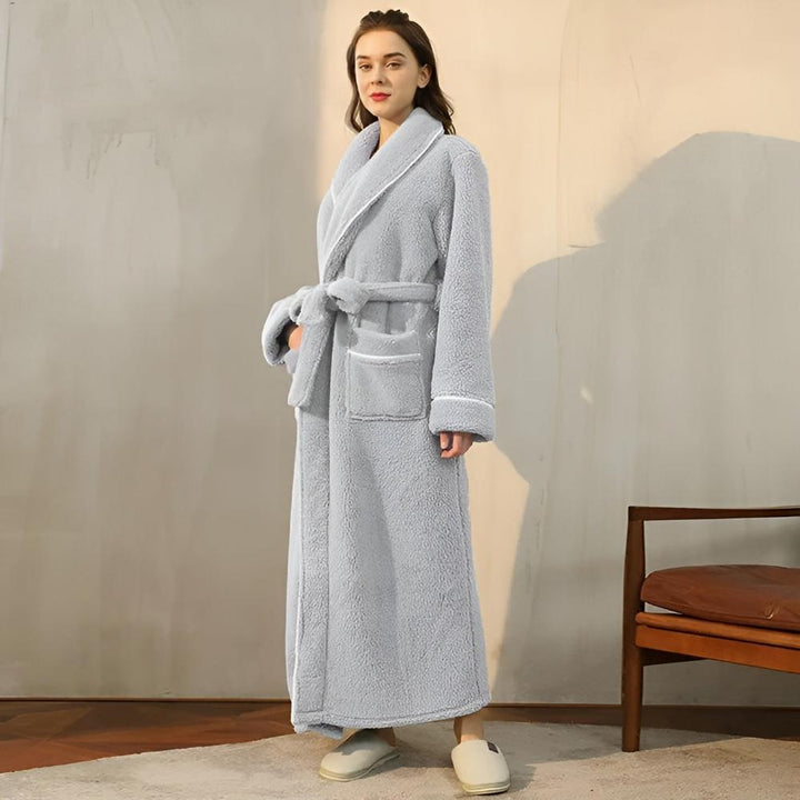 Luxe fleece badjas voor warmte en comfort