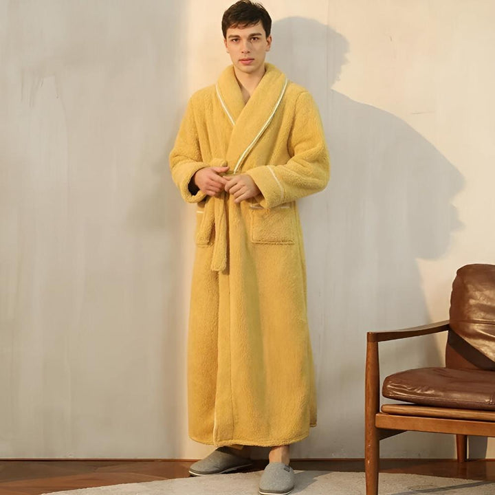 Luxe fleece badjas voor warmte en comfort