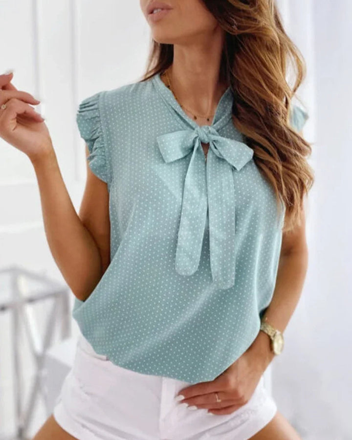 Blouse met Strikdetail Dames