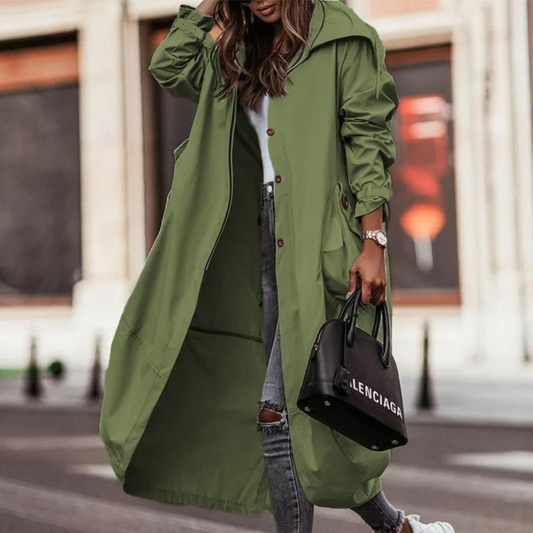 ORLANDO - Trenchcoat Jas Lang Dames lange jas najaarsjas winterjas elegant comfortabel oversized dames vrouwen