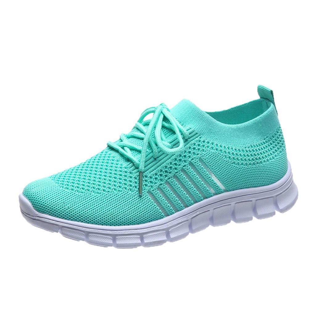 Comfortabele elastrische dames schoenen orthopedische sneakers met vetersluiting en ondersteunende dempende zool sportschoenen vrouwen zomer schoenen