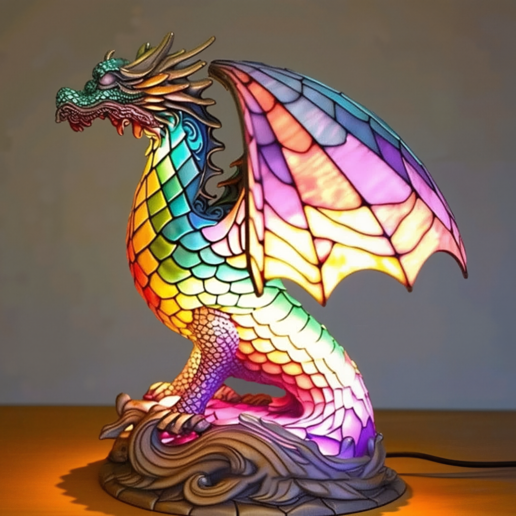 Sculpturaal ontwerp artistieke glazen tafellamp