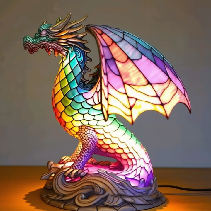 Sculpturaal ontwerp artistieke glazen tafellamp