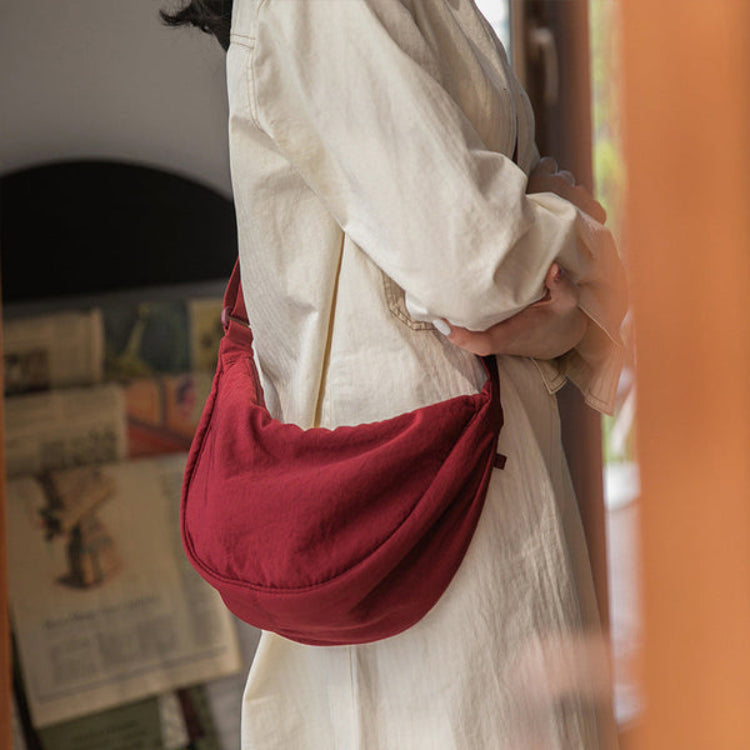 Ruime Nylon Schoudertas voor Dames
