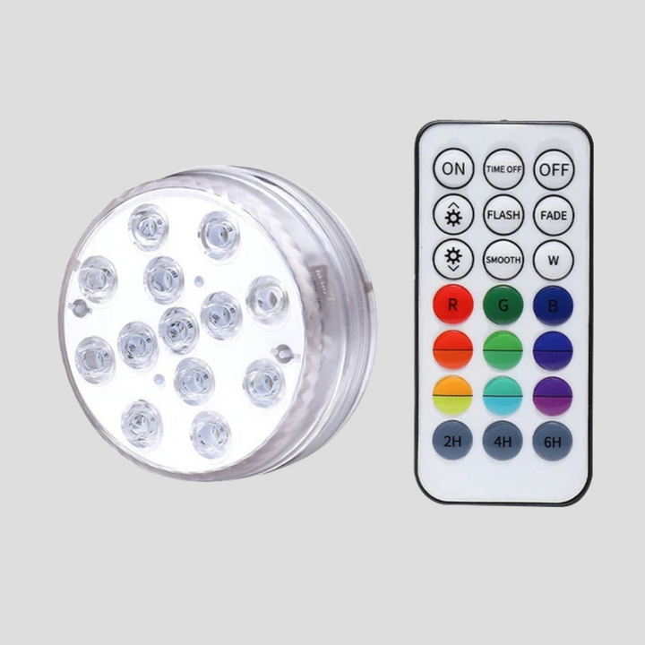 LED-kleur onderwater zwembadlamp met RF-afstandsbediening