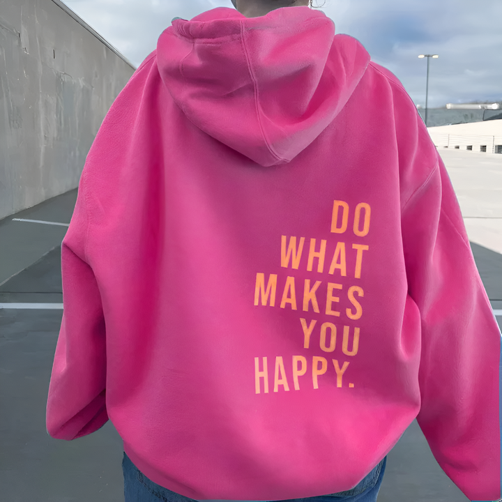 Bedrukt gezellig sweatshirt met capuchon