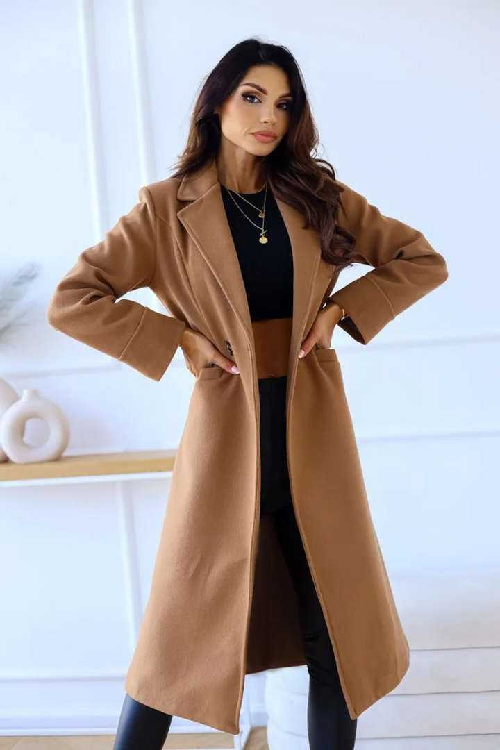 Alissa - Chique Trenchcoat Met Getailleerde Pasvorm damesjas lang comfortabel chique