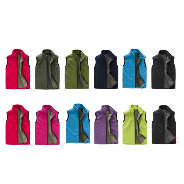 Warm Fleece Vest Bodywarmer Dames, Zachte Stof Met Ritssluiting & Kraag comfortabel winter tussenjas vest dames vrouwen
