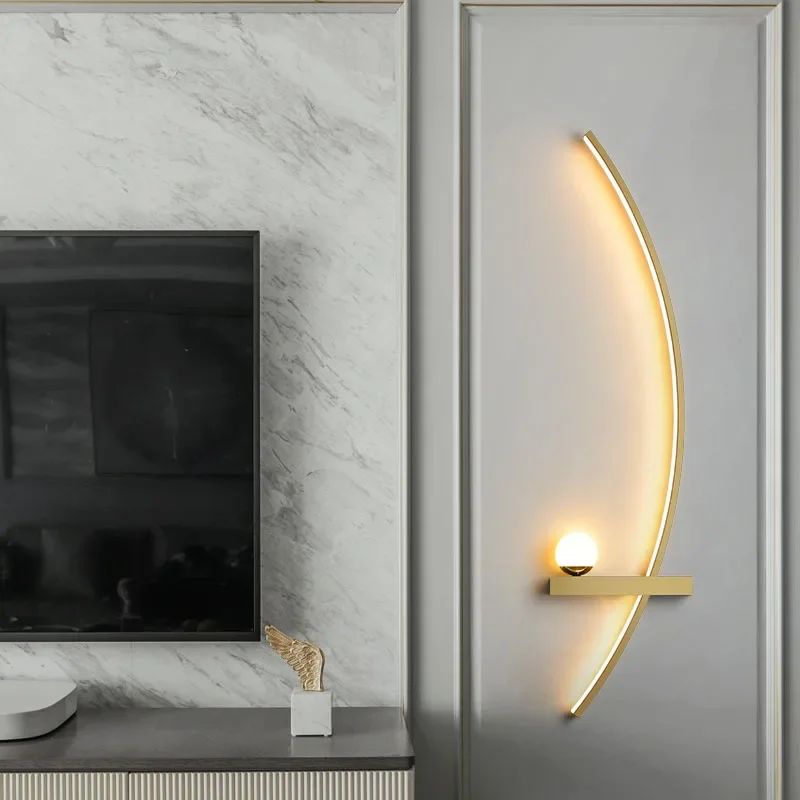 Nordic LED Wandlamp - Strakke Strepen Muurverlichting voor Slaapkamer, Woonkamer, Studeerkamer en Trap
