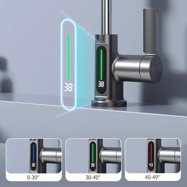Flexibele LED-kraan voor keuken en badkamer
