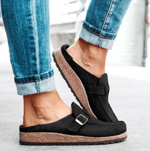 orthopedische dames instappers met sluiting chique elegant comfortabel voetondersteunend loafers